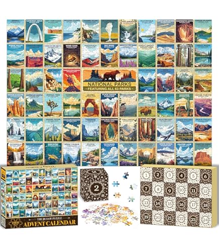 Amazon.com: World Landmark Puzzle Advent Calendar 2025 Adult Teens